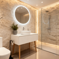 Móvel de Casa de Banho ao Chão Classic com Pés em Carvalho - Image 4