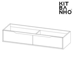 Móvel de Casa de Banho Suspenso Zurique Duplo - Image 3